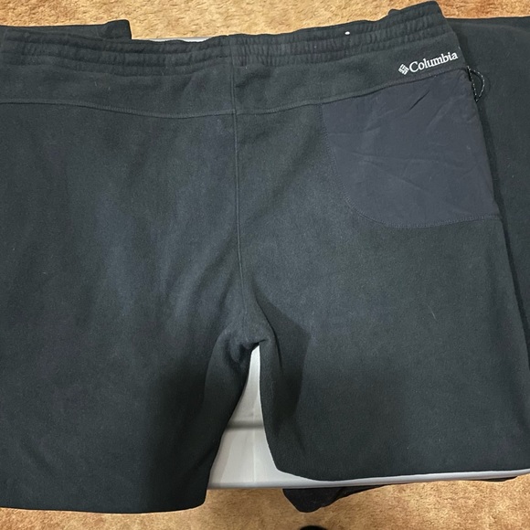 𝅺Columbia  Straight Leg Fleece Pants, Front & Back Pockets, Size L - Picture 3 of 8